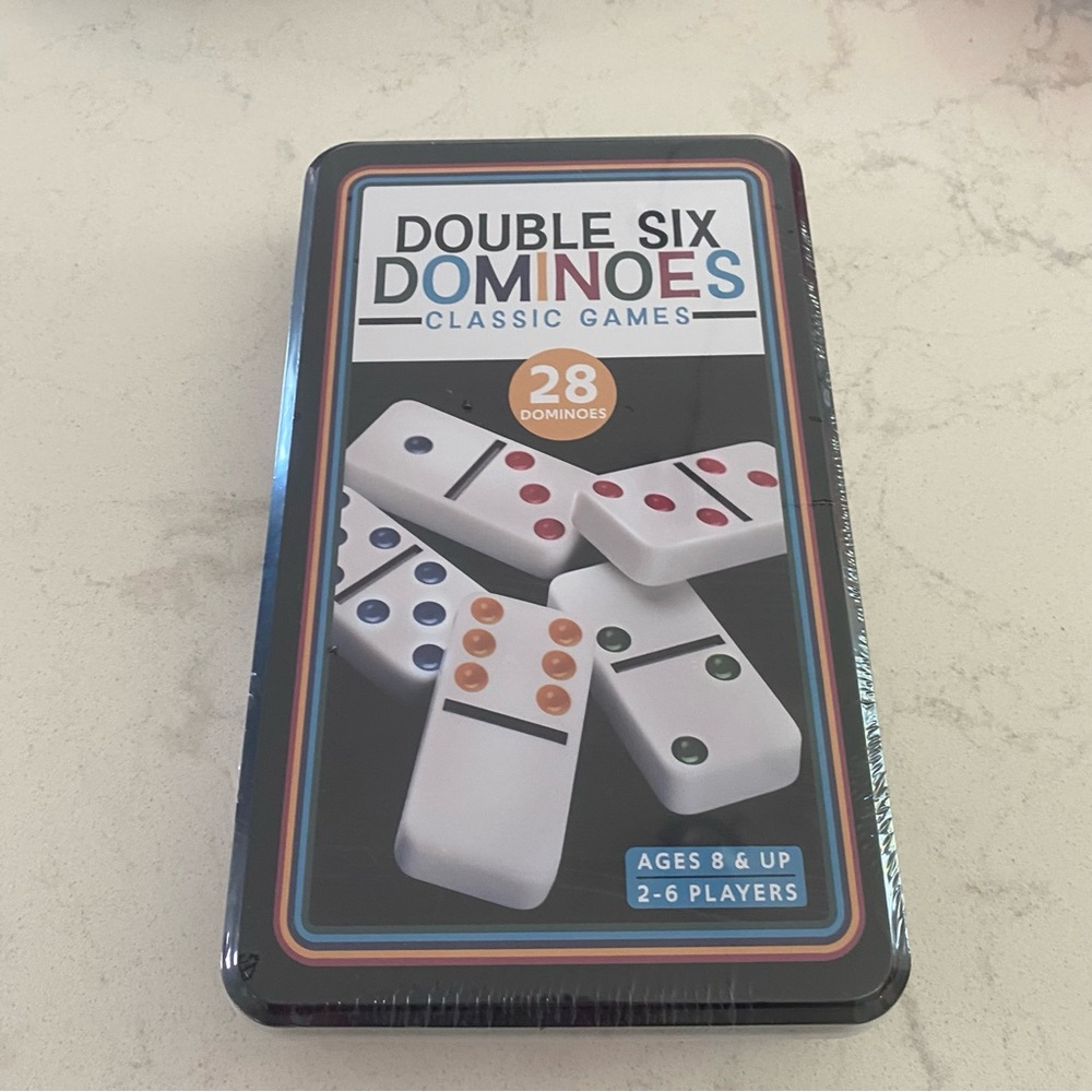 Classic White Double Six Dominoes Board Game